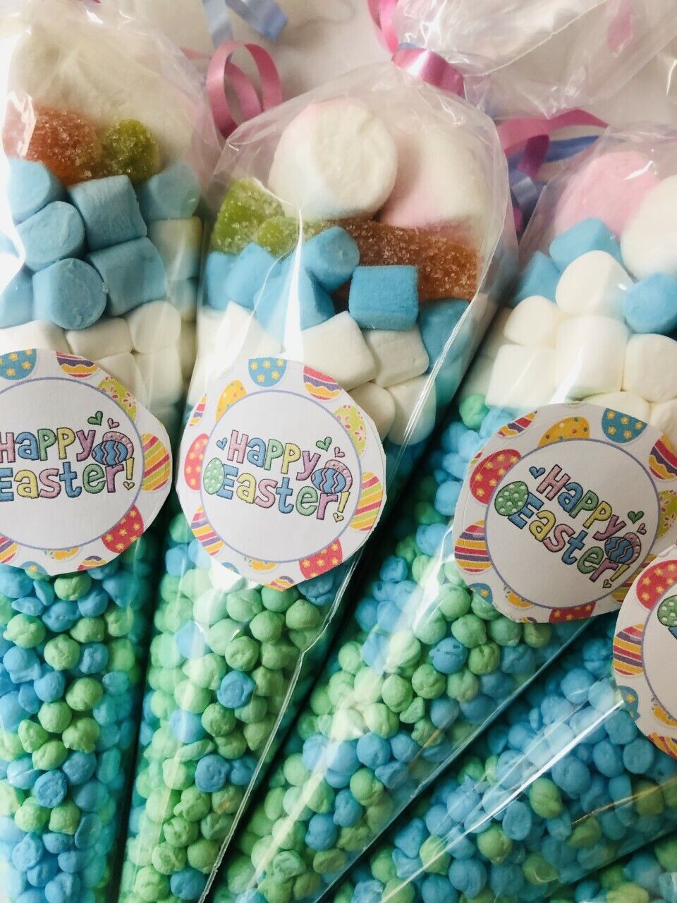Happy Easter Sweet Candy Cones Sweets Party Gift Filled Cone Handmade