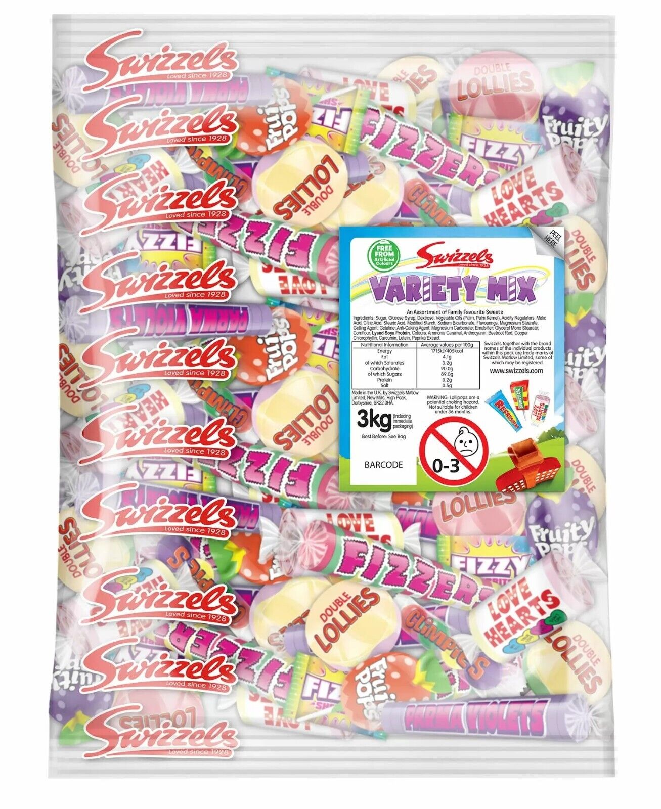 Swizzels Mega Pick N Mix Sweets Chews Retro Party Piñata Candy Buffet Lollipops