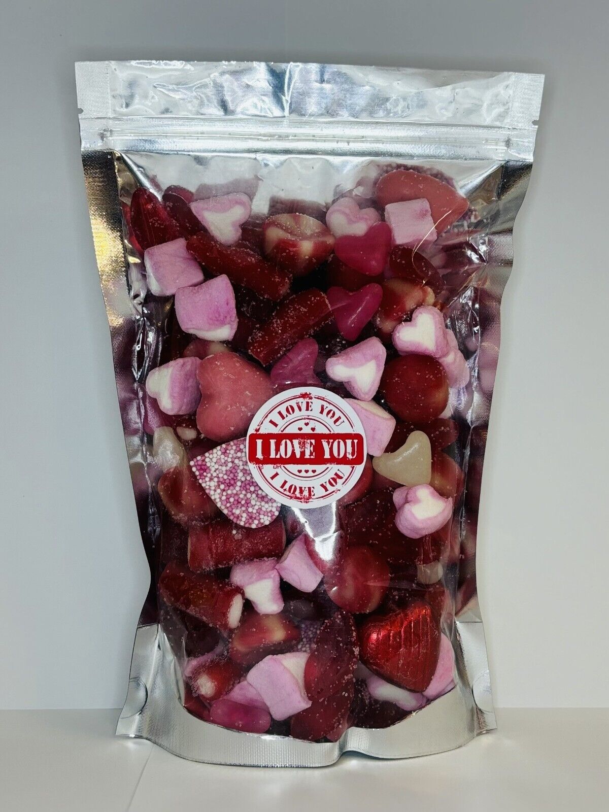 I Love You Mothers Day Filled Pick N Mix Sweet Treat Pouch Love Heart