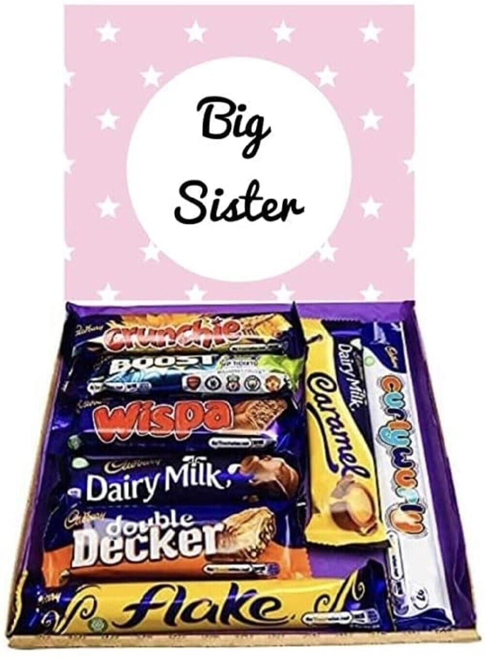 Big Sister Pink Gift Present Sweet Box Cadburys Chocolates Birthday Christmas