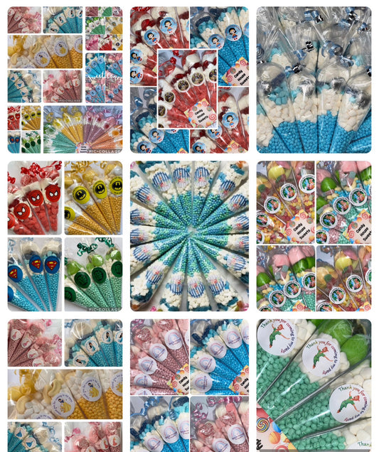 Sweet cones from £1 great for Birthday party