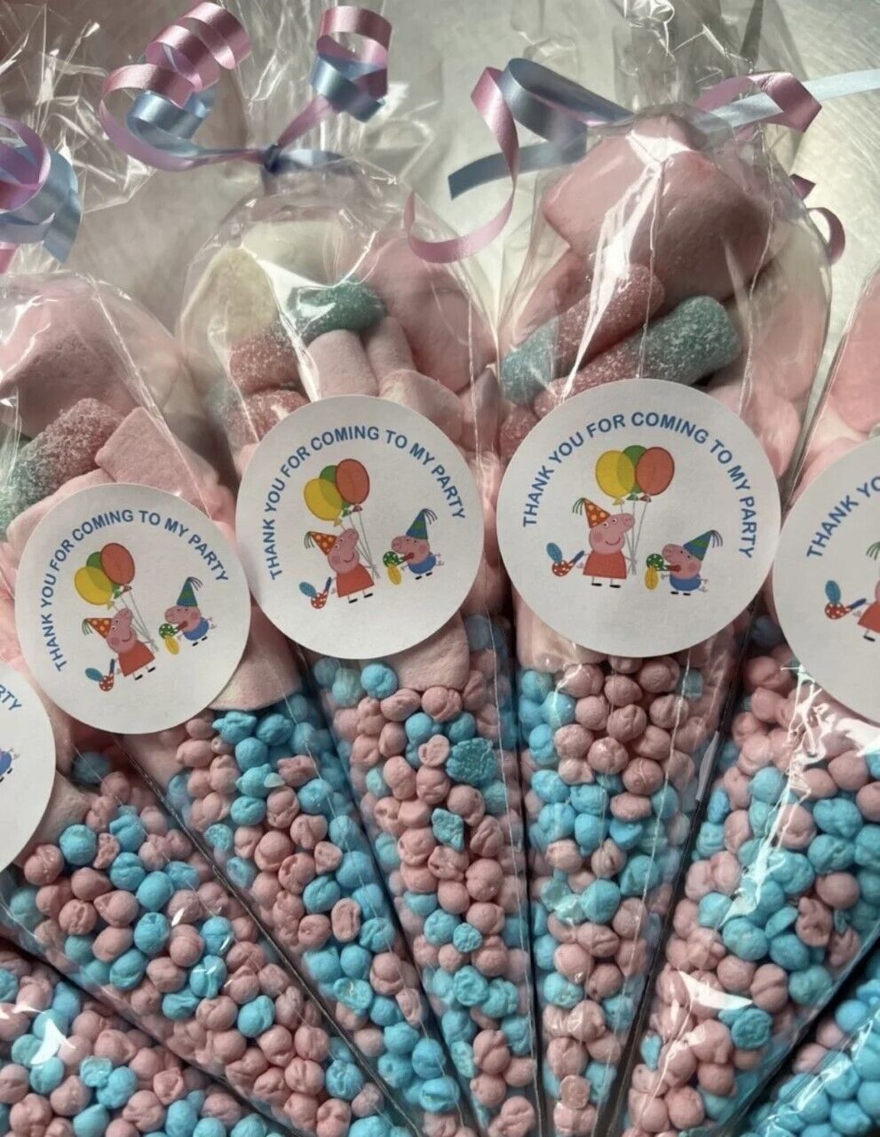 Filled Birthday Inspired Themed Characters Party Kids Sweet Cones Party Bags Candy  Chocolate Girl Boy Big / Small Gaming blue / Small