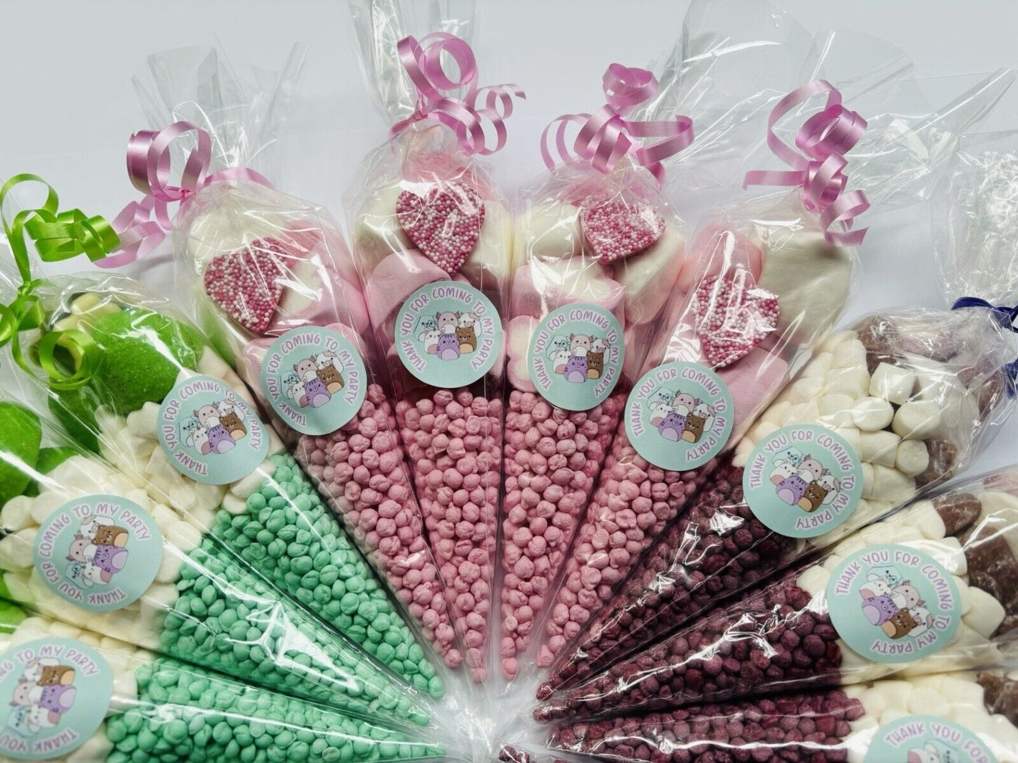 Squishmallows Themed Birthday Party Kids Sweet Cones Bags Candy