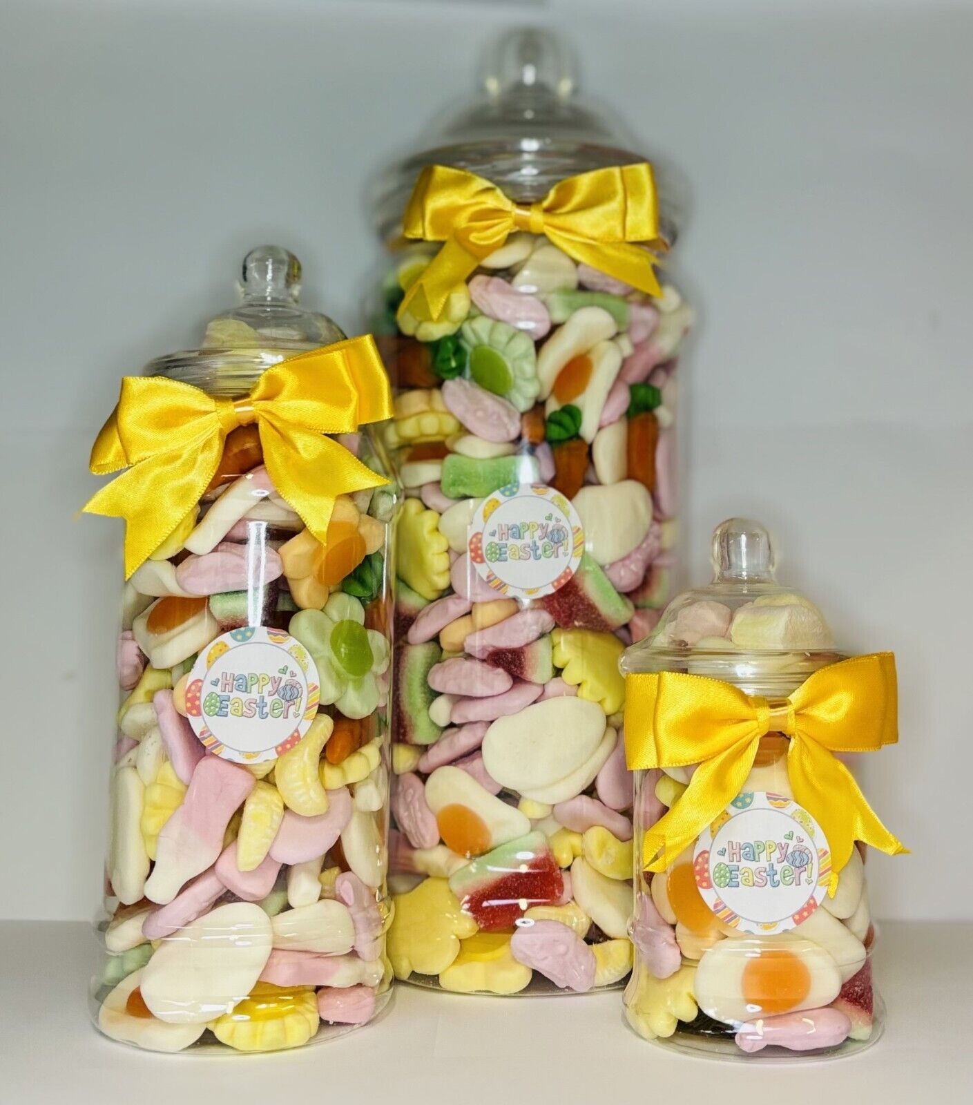 Happy Easter Filled Pick Mix Sweet Victorian Jar Gift Present