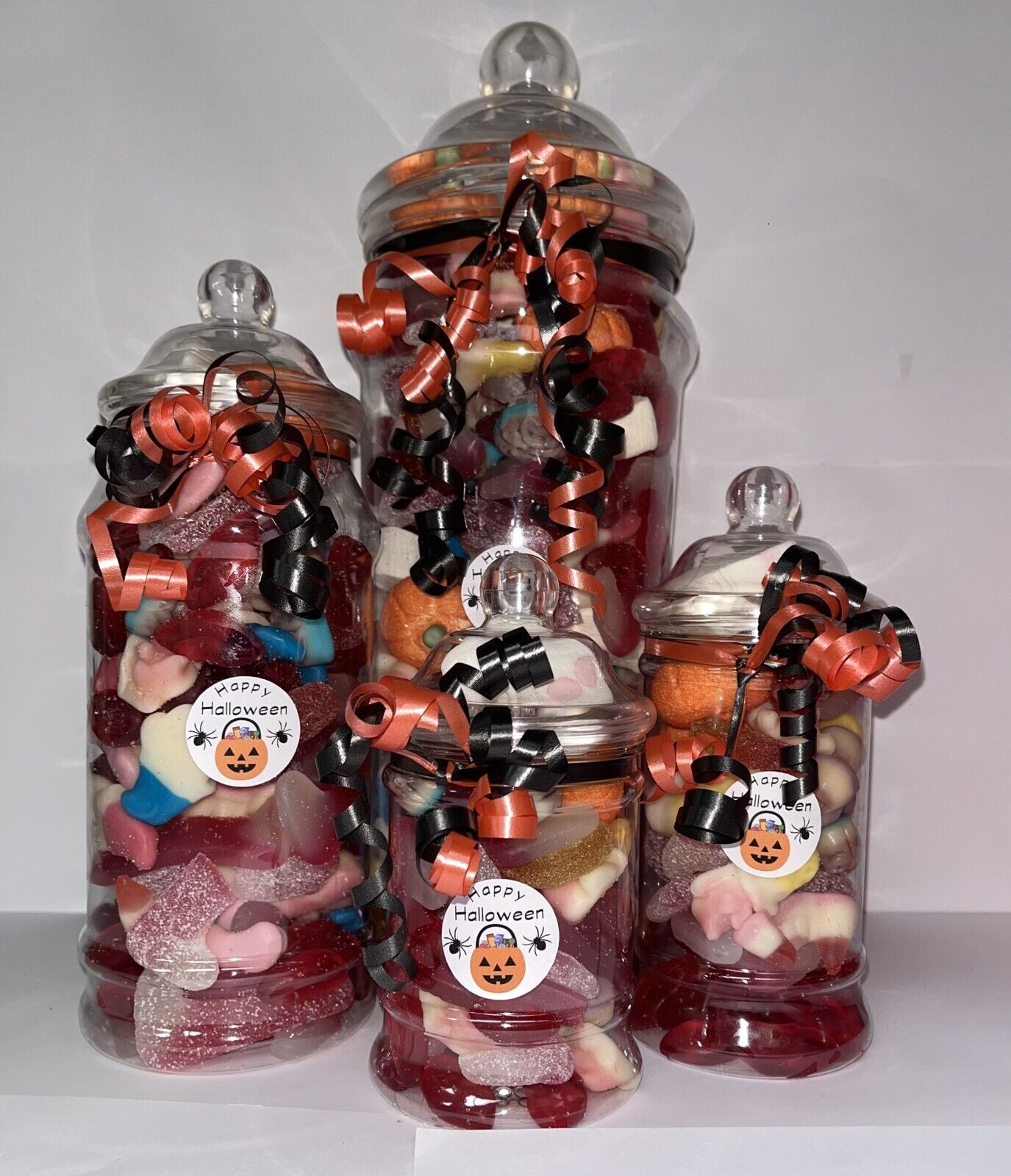 Filled Halloween Pick N Mix Sweet Candy Buffet Victorian Jar Gift Personalised