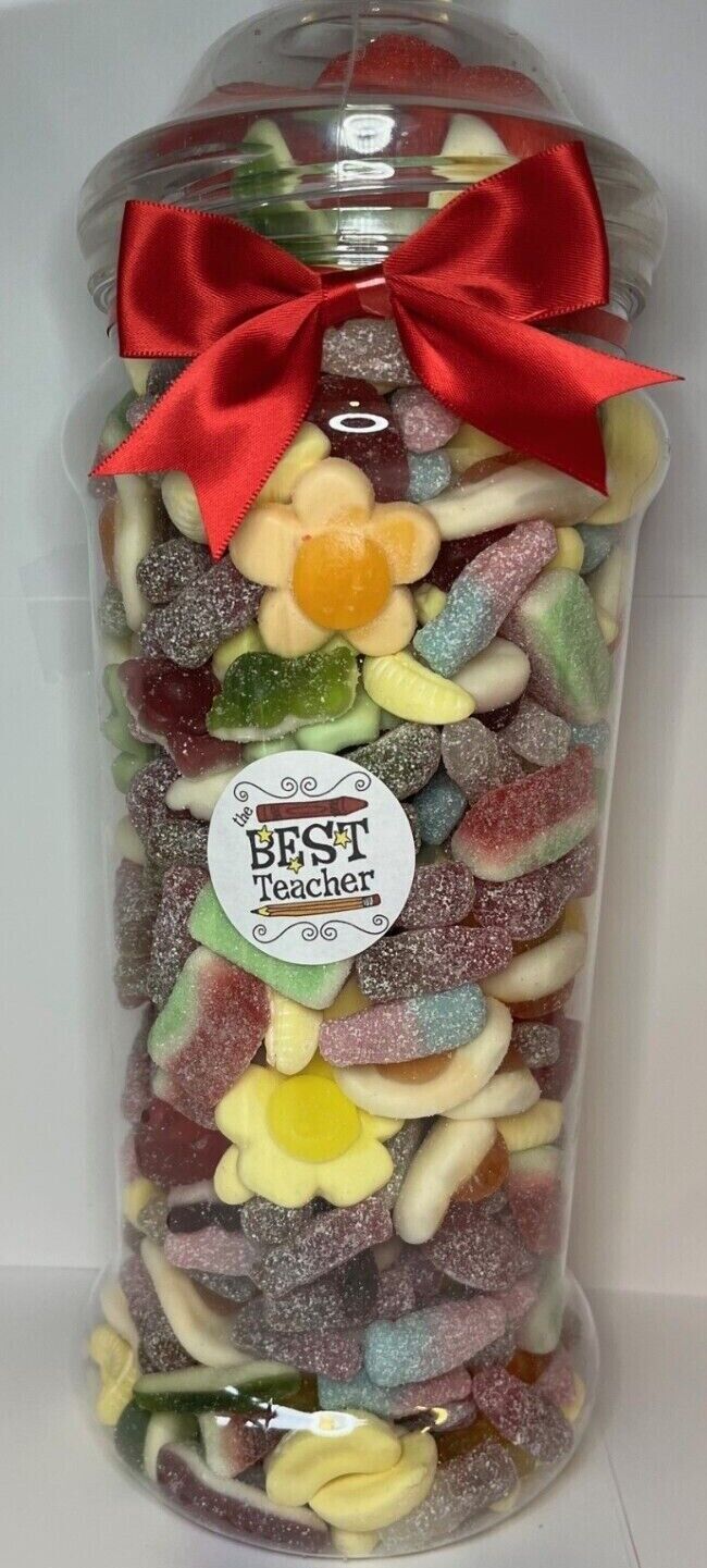 Best Teacher Filled Pick N Mix Sweet Victorian Jar Gift Present