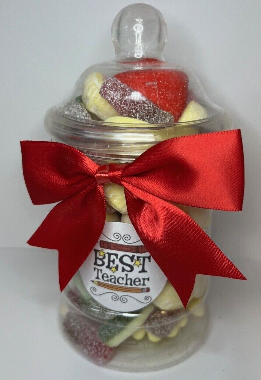 Best Teacher Filled Pick N Mix Sweet Victorian Jar Gift Present