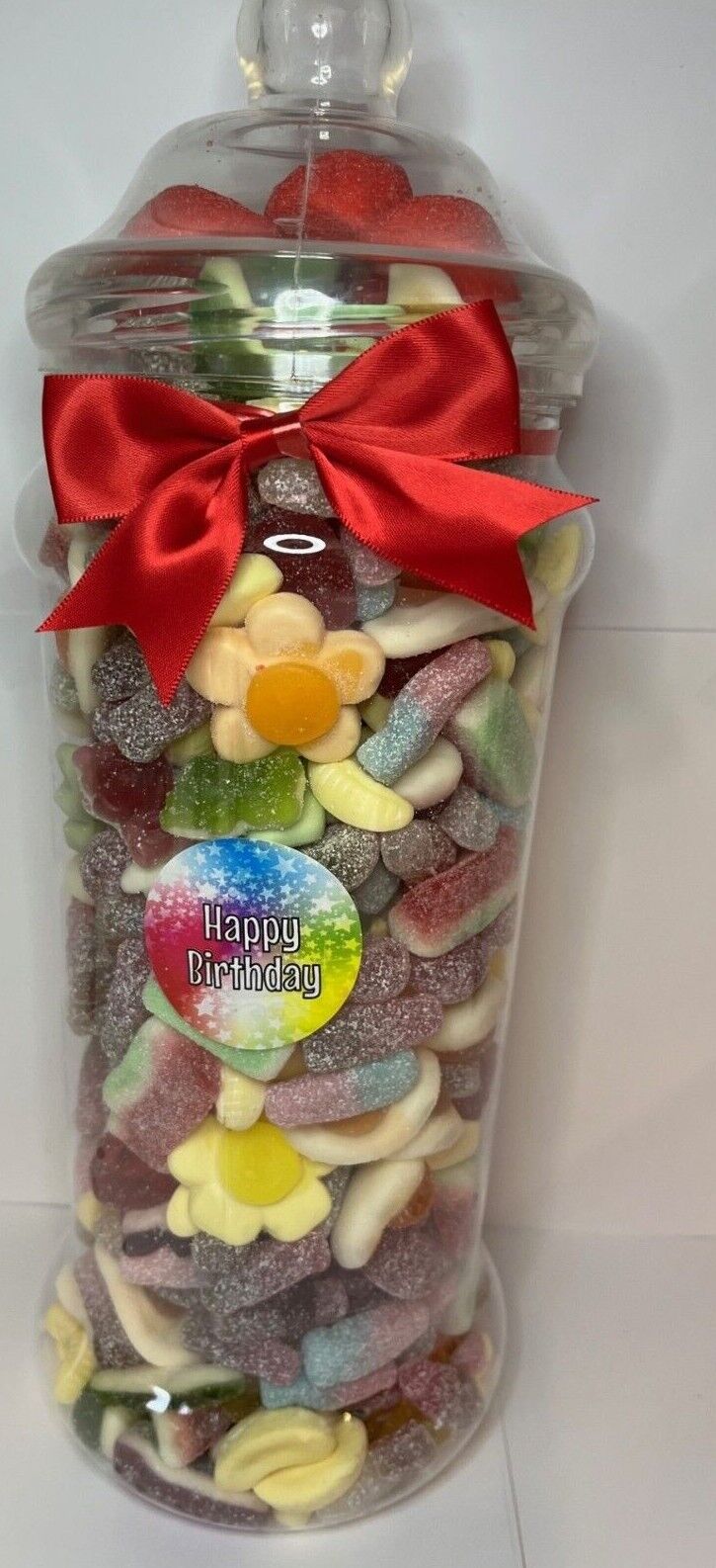 Happy Birthday Filled Pick N Mix Sweet Victorian Jar Gift Card Present