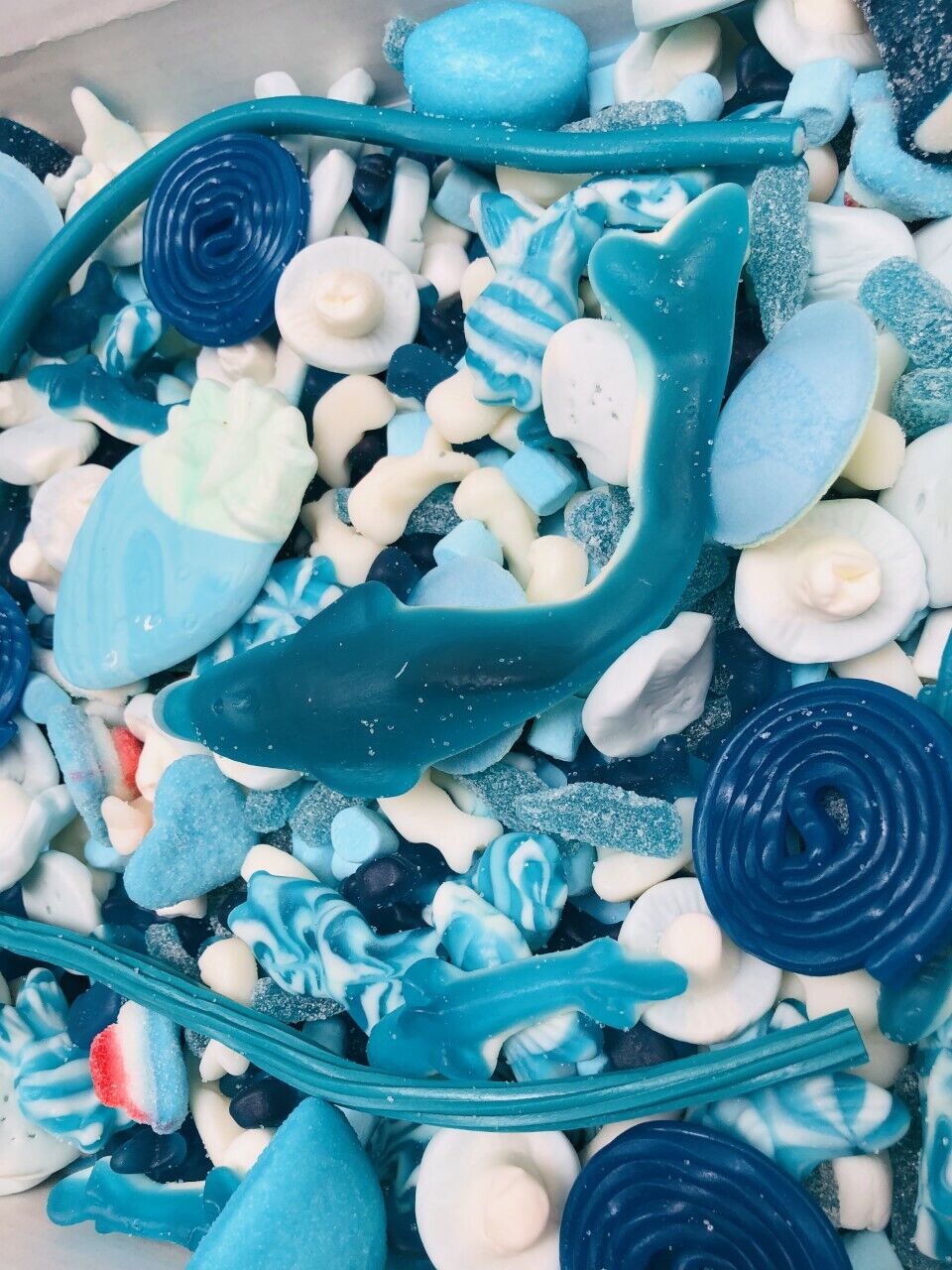 Personalised Birthday Blue  Pick N Mix Sweets Box Gift Hamper  Present 1kg