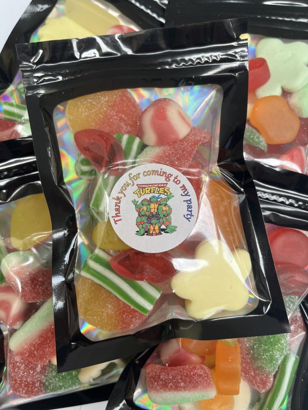 Turtles Inspired Themed Birthday Sweets Cones Party Bags Pick n Mix Pouch