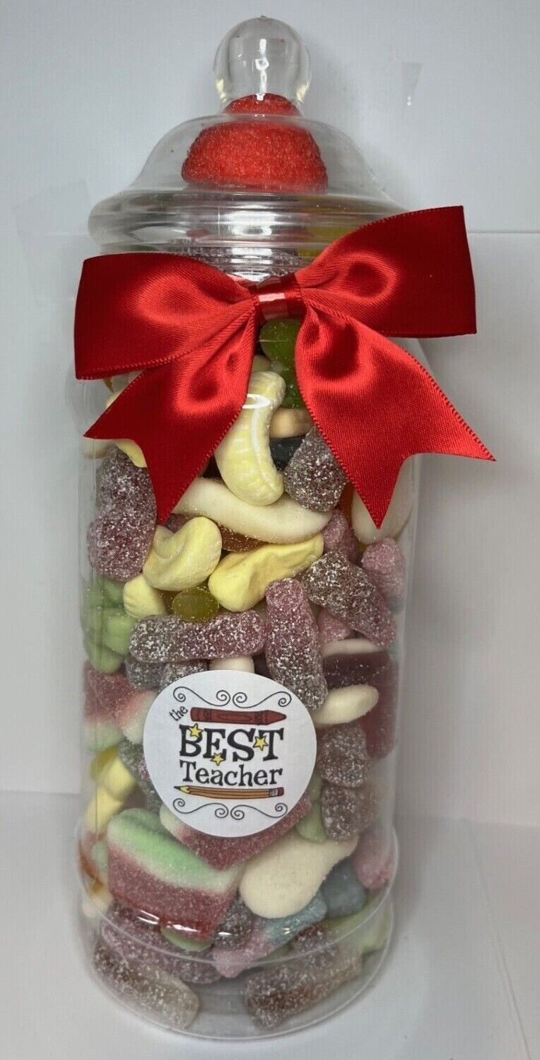 Best Teacher Filled Pick N Mix Sweet Victorian Jar Gift Present