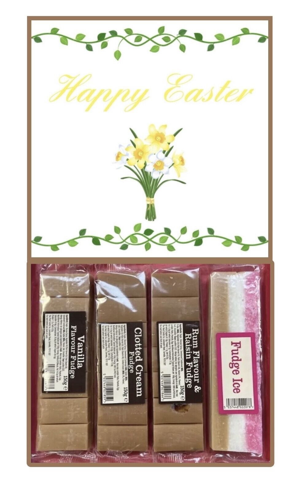 Happy Easter Chocolates Gifts Present Retro Sweet Box Hamper Fudge