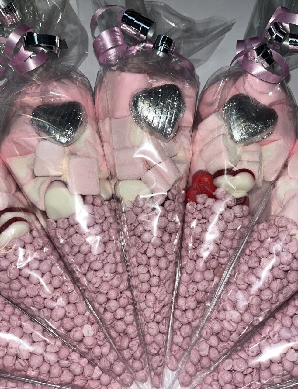 Large made to order sweet co es Filled Sweet Cones Party Bag Favour Baby Shower