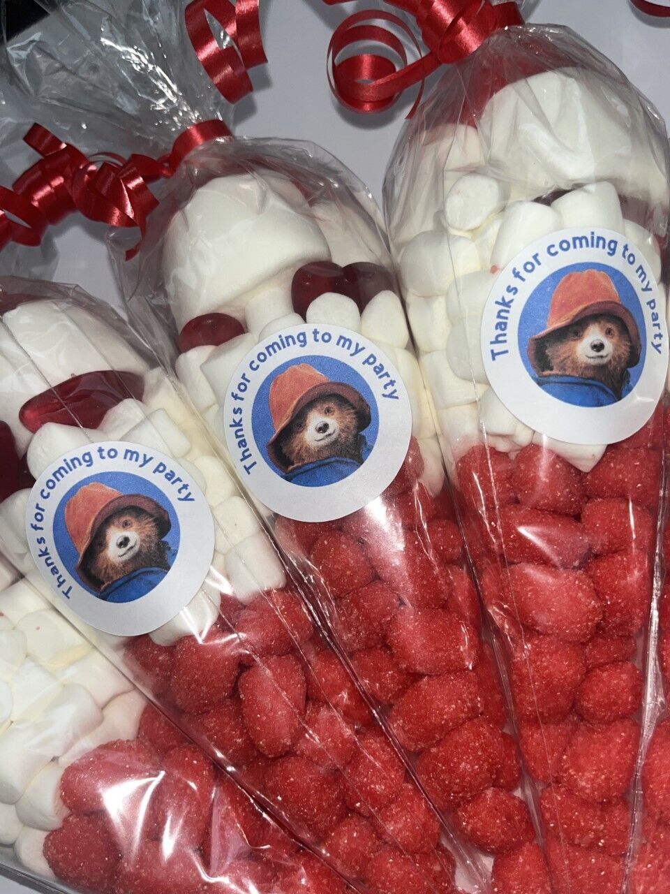 Paddington Bear Sweet Candy Cones Sweets Party Bags Filled Party Bag Gift Blue