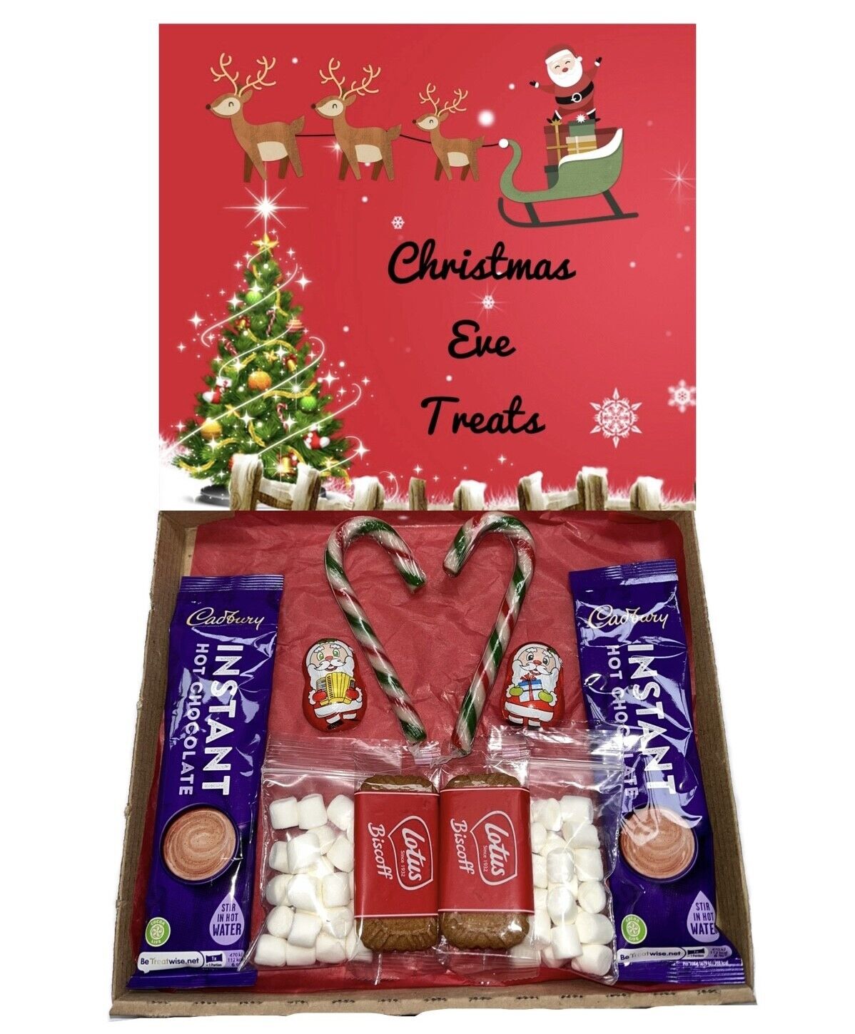 Christmas Eve Treats Fillers Stocking Hot Chocolate Set For Two Gift Grinch