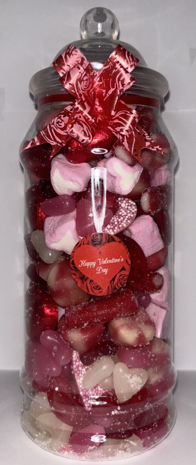 Valentines Day Filled Pick N Mix Sweet Victorian Jar Gift Personalised Present