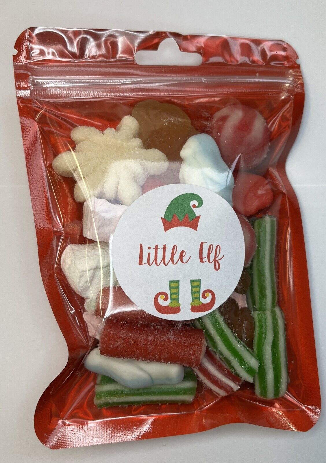 Christmas Xmas Elf Family Filled Festive Pick N Mix Sweet Pouch Gift Present