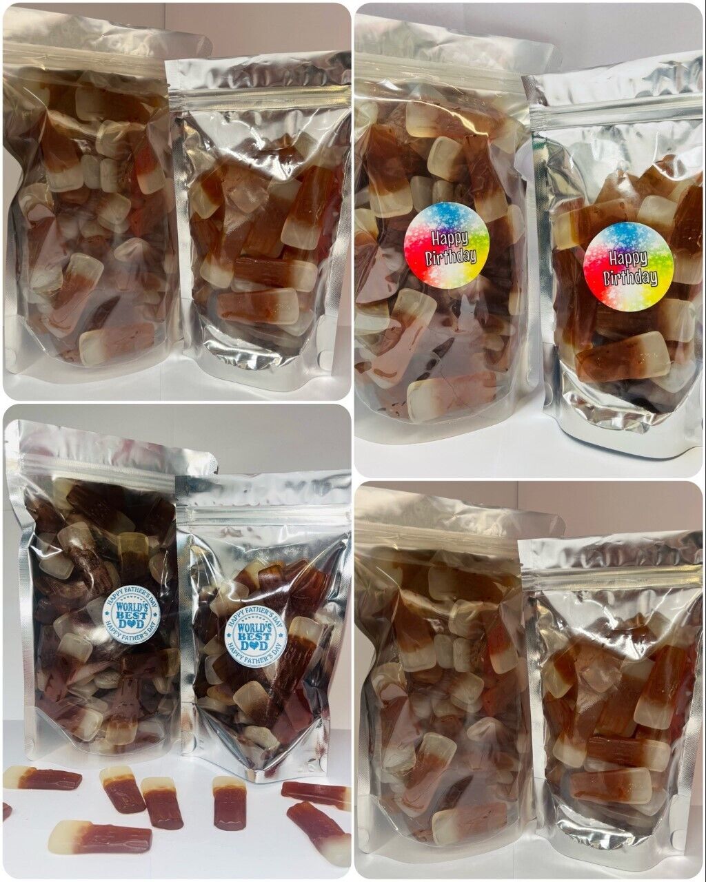 Pint Pots Pick Mix Vegan Sweets Pouch Gift Hamper Present Fathers Day Birthday