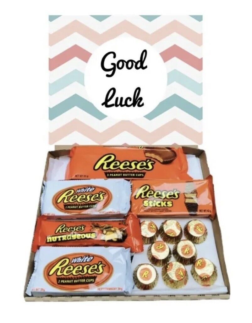 Good Luck Exams Pick N Mix Gummy Sweets Fizzy & Non Pouch Gift Hamper Present