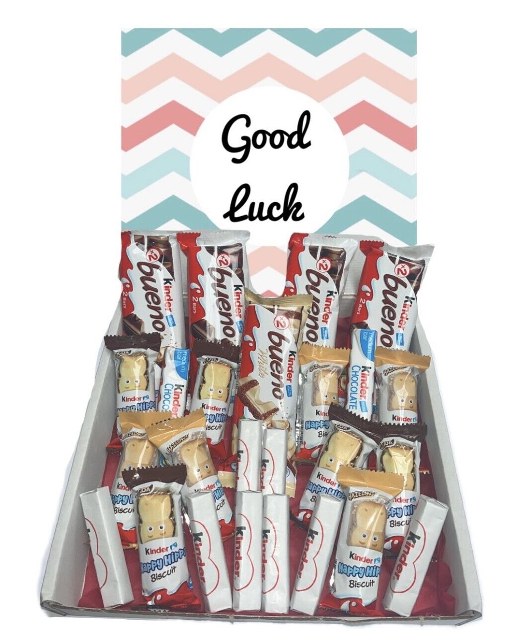 Good Luck Exams Pick N Mix Gummy Sweets Fizzy & Non Pouch Gift Hamper Present