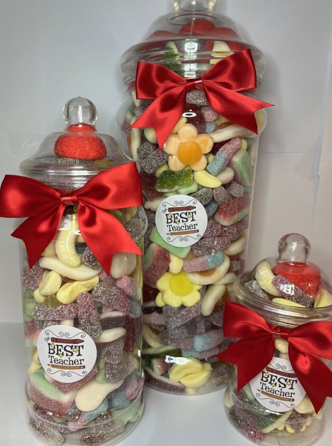 Best Teacher Filled Pick N Mix Sweet Victorian Jar Gift Present