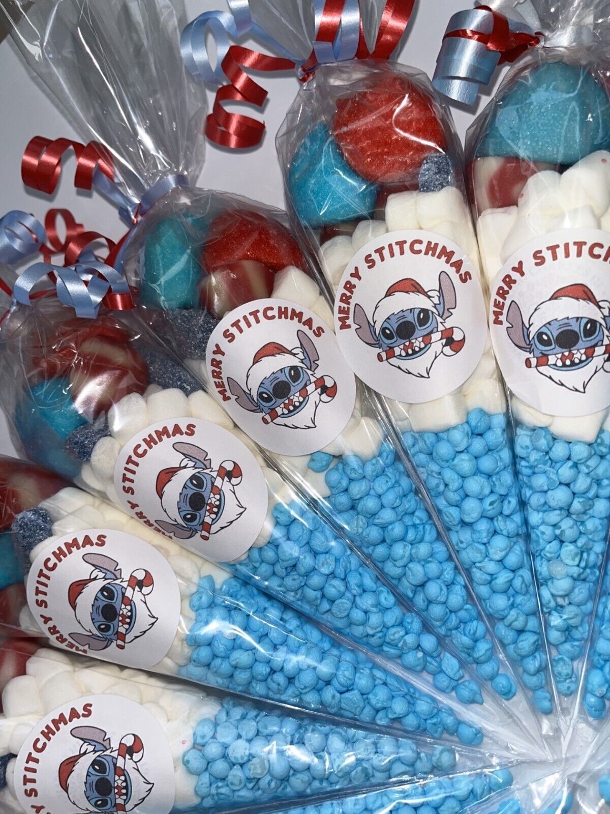 Merry Stitchmas Stitch Inspired Themed Christmas Eve Box Filler Sweet Cones Party Xmas Gift