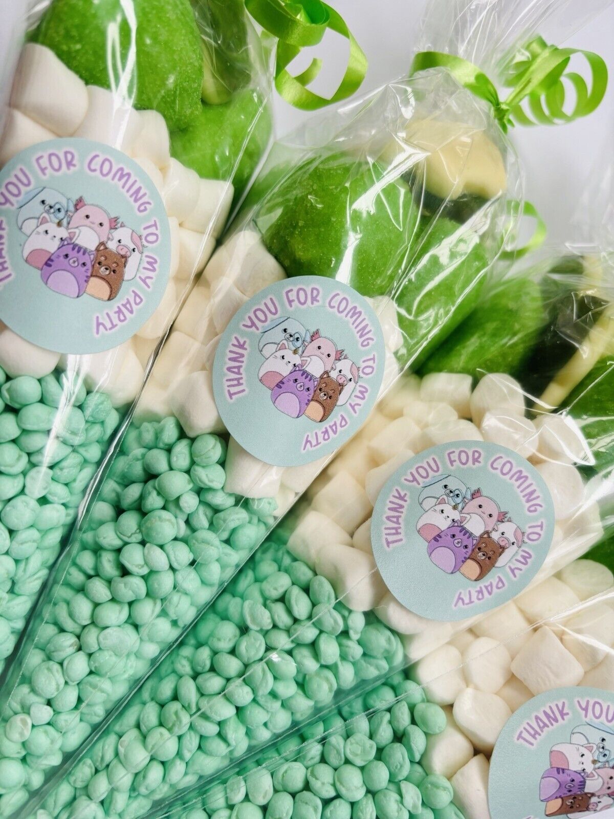 Squishmallows Themed Birthday Party Kids Sweet Cones Bags Candy