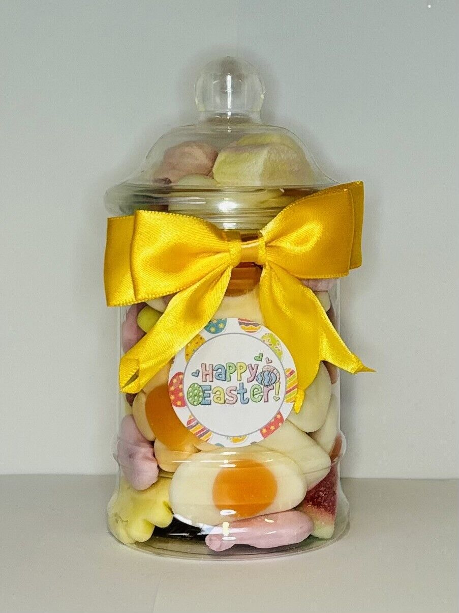 Happy Easter Filled Pick Mix Sweet Victorian Jar Gift Present