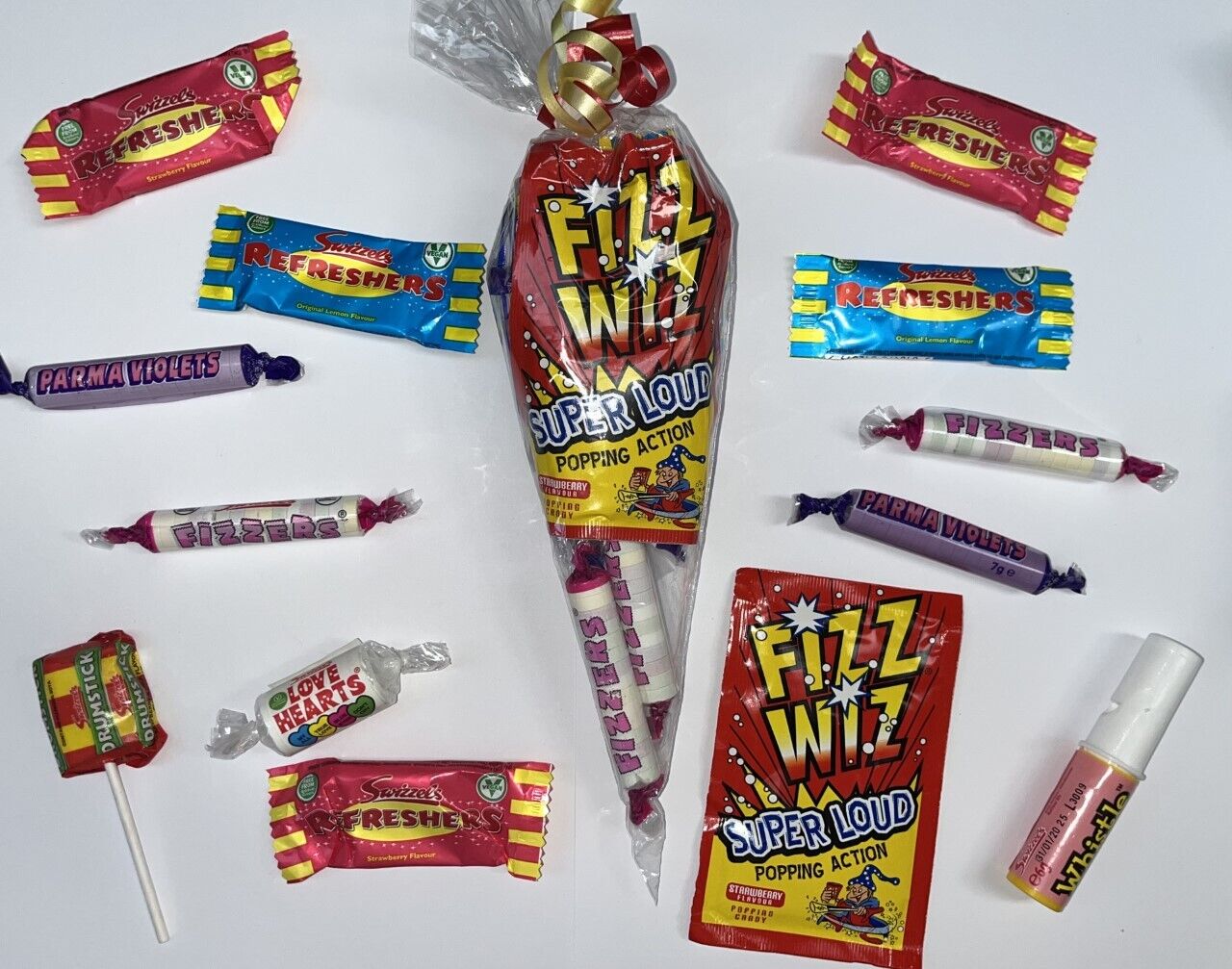 Large made to order sweet co es Filled Sweet Cones Party Bag Favour Baby Shower
