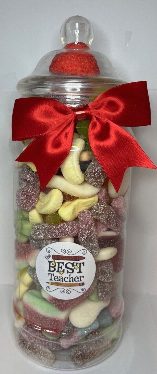 Best Teacher Filled Pick N Mix Sweet Victorian Jar Gift Present