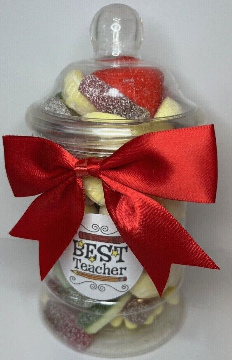 Best Teacher Filled Pick N Mix Sweet Victorian Jar Gift Present