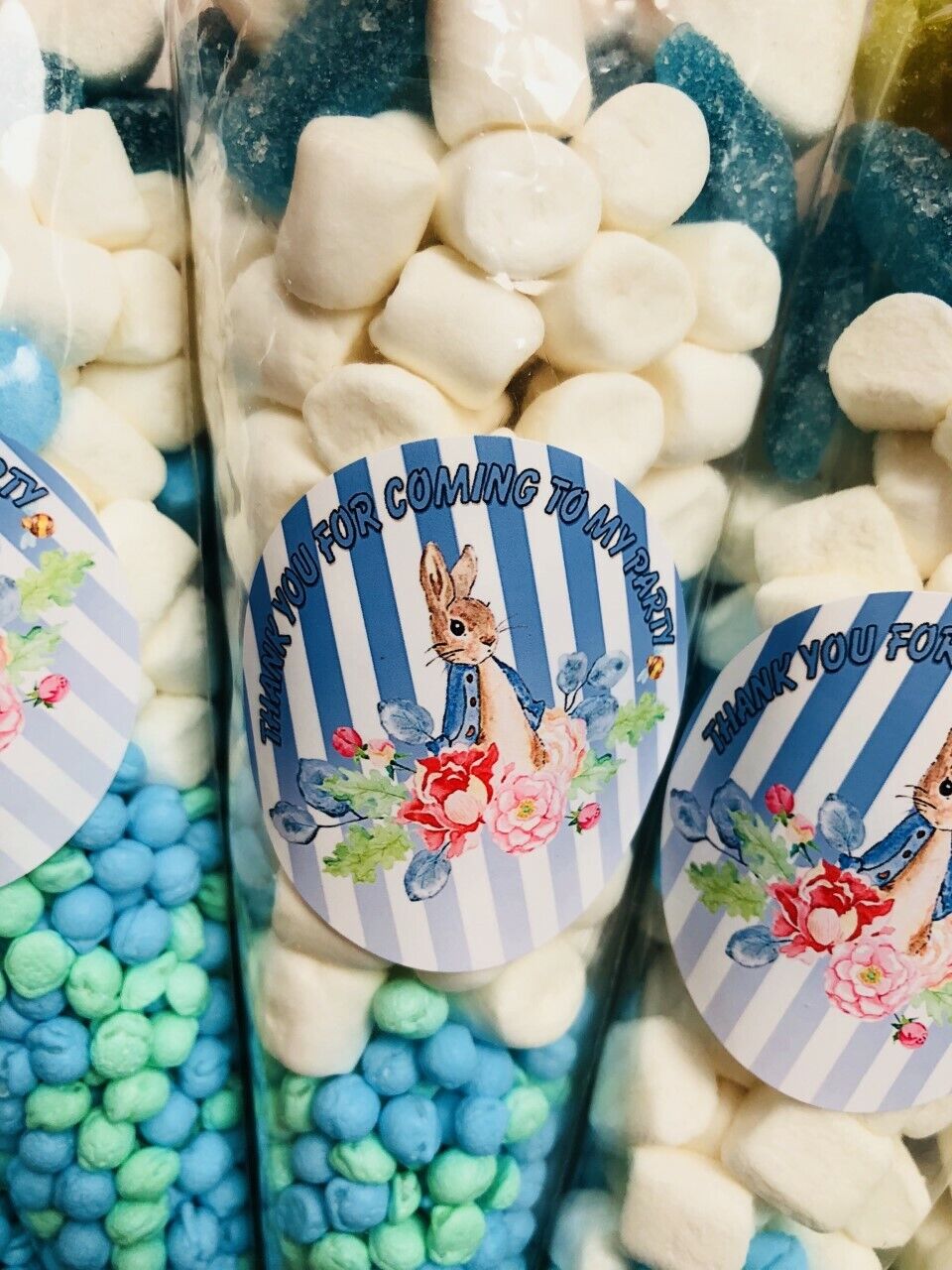 Peter Rabbit Sweet Candy Cones Party Bags  Filled Thank You For Coming To My