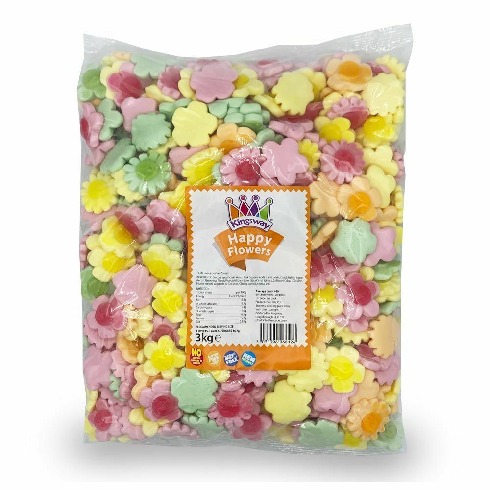 Easter Pick N Mix Flowers Sweets Gummy  Candy Cart Buffet Cake Decorations
