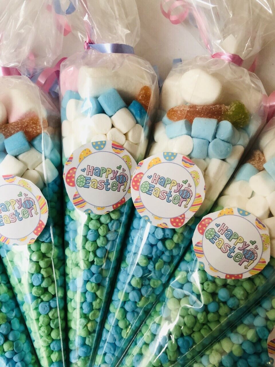 Happy Easter Sweet Candy Cones Sweets Party Gift Filled Cone Handmade