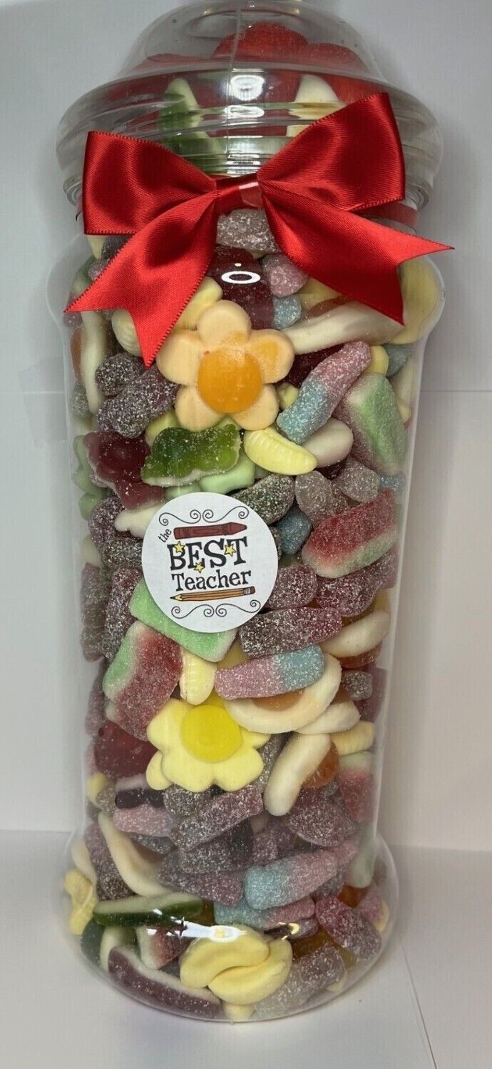 Best Teacher Filled Pick N Mix Sweet Victorian Jar Gift Present