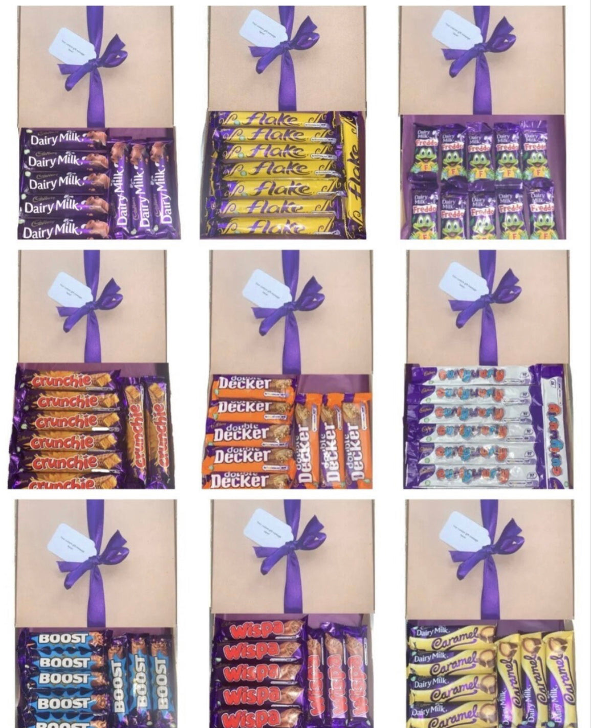 Cadburys Chocolates Gift Present Sweet Box Birthday Christmas Full Size Bars