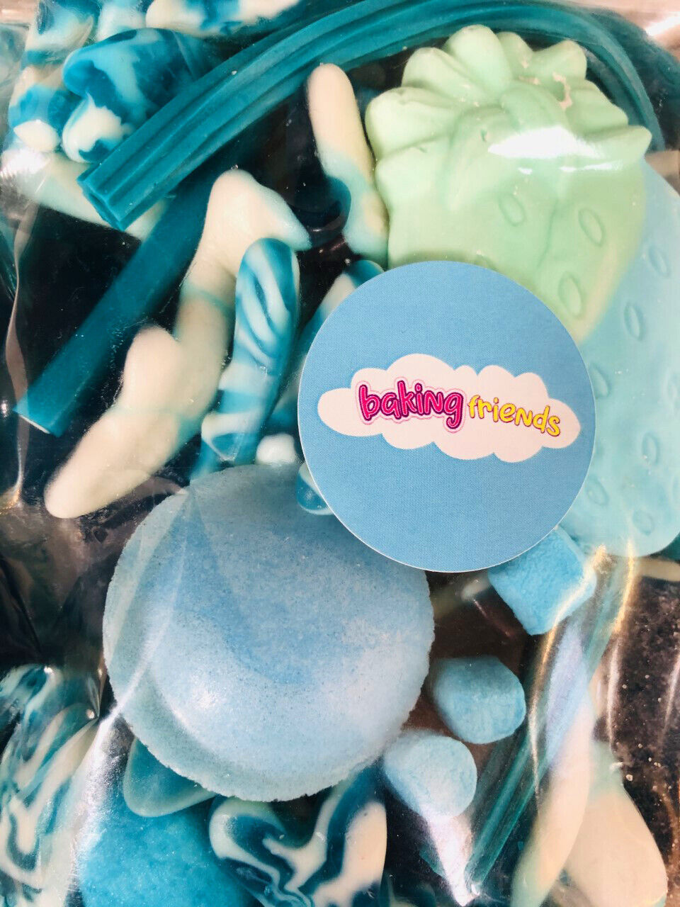 Blue Sweets Gift Bag Assorted Sweet Pick N Mix Candy Pouch 200g  Mothers Day