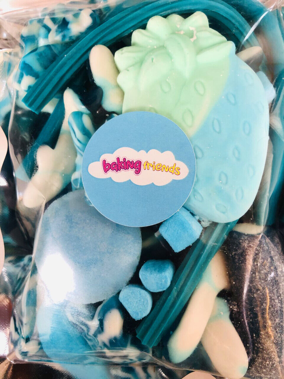 Blue Sweets Gift Bag Assorted Sweet Pick N Mix Candy Pouch 200g  Mothers Day